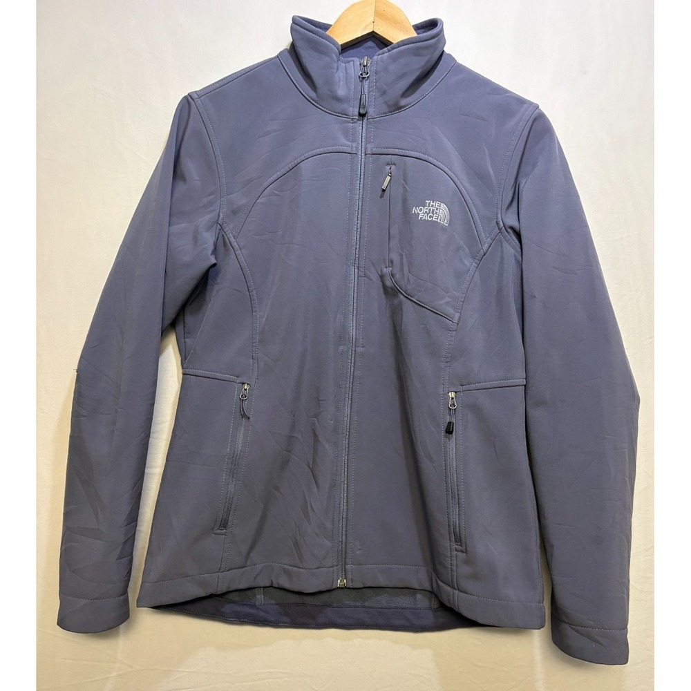 The North Face Apex Bionic Jacket Womens Blue Stretch Outerwear Full-Zip Logo M